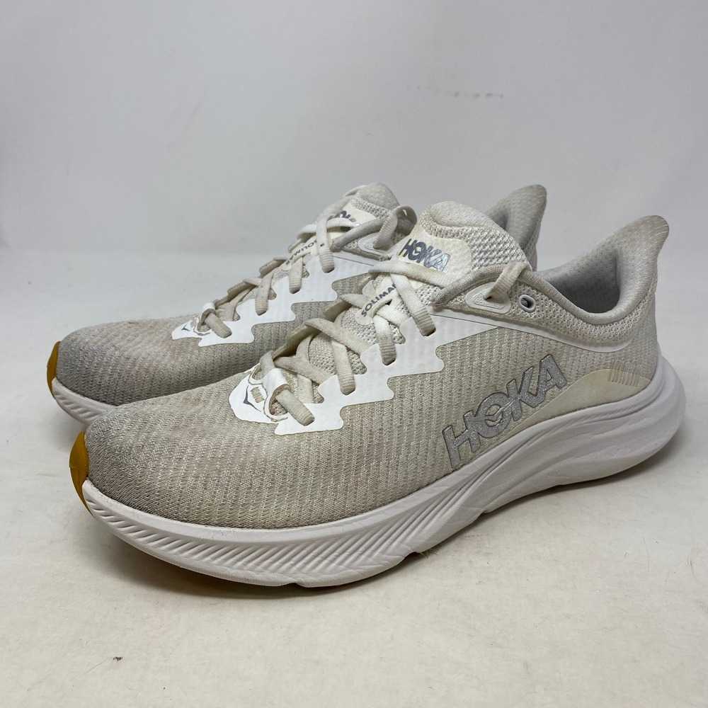 Hoka One One Solimar White Running Shoes Womens 9B 1123075 Sneakers